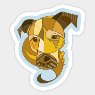 Cubistic dogs Sticker